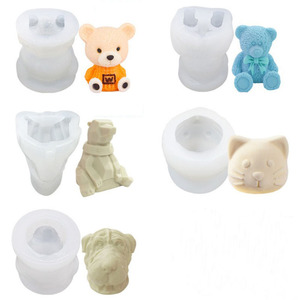 Khuôn Silicon 3D Không Dính Đồ Dùng Nhà Bếp Khuôn Hình Chó Khay Trắng Gấu Nhỏ <span class=keywords><strong>Ice</strong></span> <span class=keywords><strong>Cube</strong></span> Maker DIY Baking Tools - Product Image 6