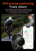 Montre connectée GPS 3ATM IP68 étanche, grande autonomie, écran IPS HD, appels, altimètre, boussole, suivi de mouvement, suivi du sommeil