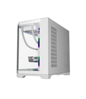 AntarcChill New Design Gaming Computer Case Custom Factory Price 3 Sides Tempered Glass Fish Tank Gamer PC Case MATX PC Cabinet
