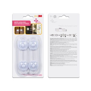 Loquets de sécurité souples et durables en plastique transparent blanc pour armoires et tiroirs, pour la sécurité des enfants, faciles <span class=keywords><strong>à</strong></span> installer - Product Image 6