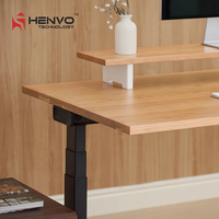 Bureau debout contemporain en acier avec support d'écran, plateau pour clavier, gestion ergonomique des câbles, accessoires, garantie 5 ans, bureau