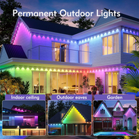 Luz de Punto LED RGB para Exterior Impermeable IP67 DC24V, Luz Permanente para Decoraciones de Fiestas Navideñas y Uso en Parques Temáticos