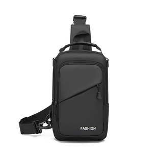 Sac de Poitrine Bandoulière Sport Décontracté en Cuir PU Imperméable avec Fermeture Éclair, Design Personnalisable et Portable pour l'Été - Product Image 1