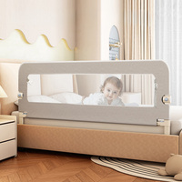 Barrière de lit pour bébé réglable en hauteur, pliable, en métal, avec tissu Oxford, certifiée CE, fabriquée par une usine OEM
