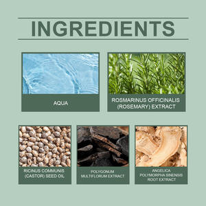 Aceite de semilla de ricino orgánico, extracto de romero, spray para el cabello, fortalece las raíces, reduce la pérdida de cabello, reparación del cabello - Product Image 6