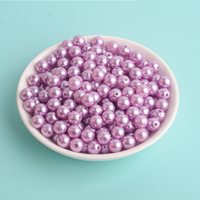 500 g/sac effet brillant rond percé ABS perles de haute qualité perles de perles bricolage fabrication de bijoux