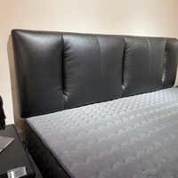 Lit King Size Moderne en Bois Massif et Cuir Vonliva - Meubles de Chambre à Coucher Personnalisables de Luxe pour Hôtel et Appartement, Confort Optimal