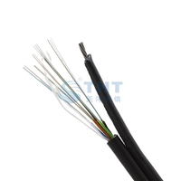 Kabel Serat Optik Udara 12 Inti Tipe G652D Outdoor Figure 8 GYXTC8S Kabel Komunikasi dengan Selubung MDPE/HDPE dan Kawat Baja