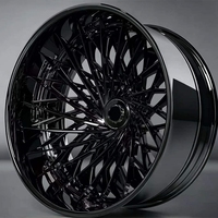Jantes forgées de luxe de grande taille 20 22 24 26 pouces, entièrement polies, chromées, grandes jantes adaptées aux voitures de style Donk