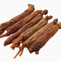 Radici Intere di Ginseng Rosso Coreano Stile Coreano, 6 Anni, Montagna Changbai, Panax Ginseng, Formato Jumbo, BITTER, 100% Naturale, 500g, 20 Pezzi