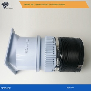 <span class=keywords><strong>Hotte</strong></span> <span class=keywords><strong>de</strong></span> <span class=keywords><strong>cuisine</strong></span>, ventilation, sortie d'air d'évacuation, tube télescopique en aluminium noir enduit, 1810 mm x 1 m - Product Image 3