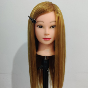 Top Quality Mannequin Hair Training <strong>Styling</strong> <strong>Head</strong> Manikin Cosmetology Doll <strong>Head</strong> With Synthetic Fiber Hair - Product Image 2