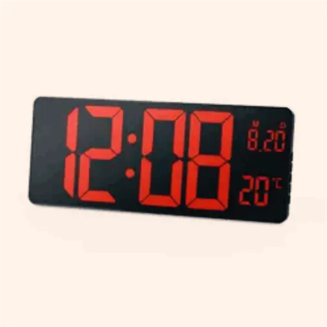 desktop electronic clock digital, large screen wall-mounted living room TV cabinet electronic clock alarm clock time display/