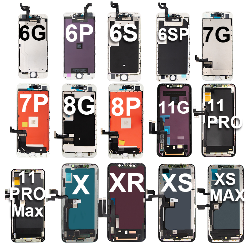 100% протестированный сенсорный дисплей мобильного телефона Замена оригинального incell Tft ЖК-экран для Iphone 6S 6 7 8 Plus 7Plus 8 Plus X 11 Pro