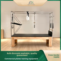 Reformadores de Pilates, Cadillac de Pilates de Madera de Roble para Recuperación de Atletas y Acondicionamiento de Movilidad en Centros Deportivos