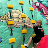 Grand château gonflable de dinosaure, châteaux gonflables d'anime avec toboggan combiné, grand château gonflable extérieur