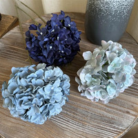 Usine En Gros Bleu Hortensia Fleur Artificielle Tige Unique Boule Forme pour Hôtel Décor Graduation ou Halloween Occasions