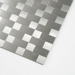 Blanco gris negro tira de mármol azulejo baño backsplash entrada de la pared azulejos de mosaico de escala de pescado - Product Image 6