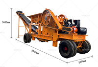 Trituradora de Mandíbulas Móvil PE500x750 para Granito, con Motor Diésel, para Triturar Roca Dura, Repuestos para Trituradora de Mandíbulas, Kenia