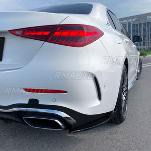 กันชนหลังลิปดิฟฟิวเซอร์สปอยเลอร์ข้างสำหรับ Mercedes-Benz C-Class W206 C200 C260 C300 AMG 2022 + ชุดบอดี้คิท - Product Image 4