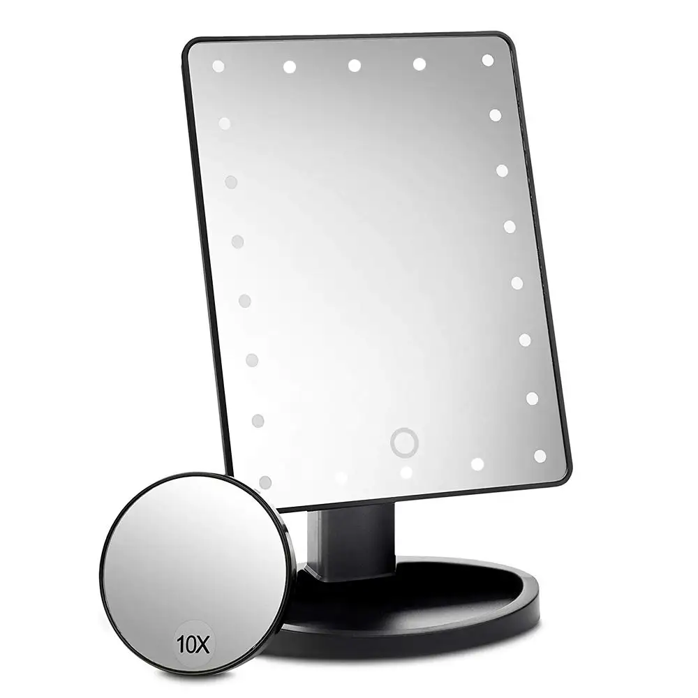 Cosméticos LED Espelho Maquiagem Vanity Lights Atacado Standing Led Cosmetic Mirror 17 Tecnologia Bom Preço Rope Fralda Organizer