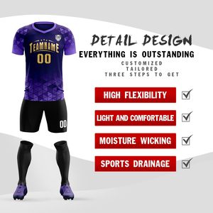 Camiseta de Fútbol Personalizada Unisex con Cuello en V, Sublimada, Absorbente de Humedad, Uniforme de Entrenamiento con Nombre, Número y Logotipo del Equipo - Product Image 2