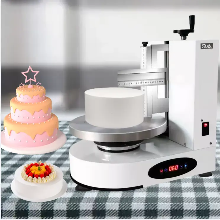 Cake frosting icing coating machine fresh cream fest forming scraper roller smother decorating tools set cake-icing-machine 110v