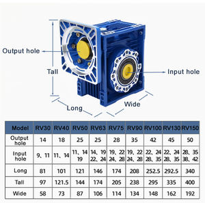 इलेक्ट्रिक गियर मोटर गति प्रतिकार गियरबॉक्स नीले रंग स्टेपर कृमि गति कृषि उद्योगों के लिए - Product Image 6