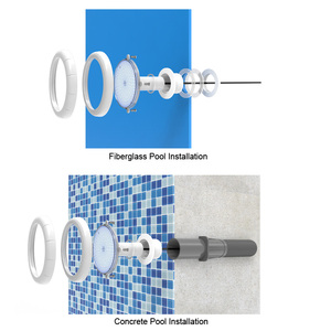 Lumière de piscine en fibre de verre LED RGBW IP68 de 1,5 pouce, 12VAC 12W, sans niche, lumière de <span class=keywords><strong>spa</strong></span>, remplacement de la lumière de piscine Pentair Bubbler - Product Image 6