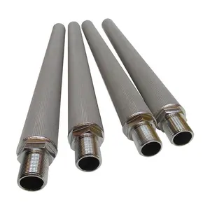 stainless steel sintered filter for hot gas filtration high temperature liquid sintered mesh filter element