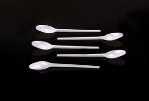 Ensemble de couverts jetables en <span class=keywords><strong>plastique</strong></span> pliable 2g PS léger et bon marché avec couteau, fourchette et cuillère 165mm - Product Image 5