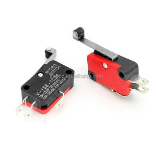 V-156-1c25微动开关KW7-2 KW7铜点，带轮杆5A250V V-156-1C25限位开关 - Product Image 3