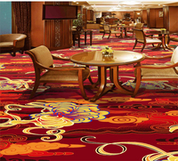 Tapis mural de couloir d'hôtel 5 étoiles en polyester tissé à la machine, usage domestique et commercial, écologique, antidérapant, imperméable et rembourré
