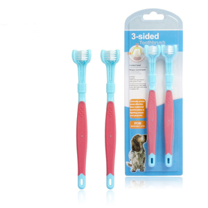 2 paquetes de tres cabezales de cepillo de dientes, accesorio adicional ad Breath artartar og Cen cepillo de dientes de tres caras para mascotas - Product Image 3