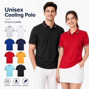 Polo Personalizado Anti-Pilling de Cupro Unisex con Cuello con Ribete para Hombre y Mujer, Uniforme de Trabajo para Camareros, Uniforme de Restaurante, Polo Transpirable - Product Image 1