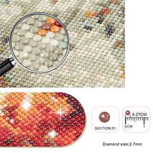 Chenistory DZDP1335 DIY Plein Diamant Peinture Montagnes 5D Cristal Art Mosaïque Perceuse Carrée pour Usage Domestique Encadré Motif Rond - Product Image 5