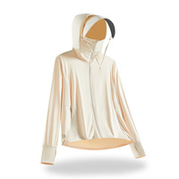Sweat à capuche anti-UV UPF50+ en soie glacée |   Veste de pêche anti-UV pour les sports de plein air estivaux