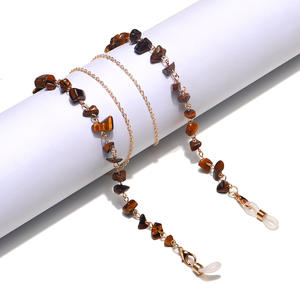 Gafas <span class=keywords><strong>de</strong></span> Sol <span class=keywords><strong>de</strong></span> piedra Natural, correas para gafas, cuentas <span class=keywords><strong>de</strong></span> cristal, <span class=keywords><strong>cadena</strong></span> para gafas para mujer, máscara facial, soporte <span class=keywords><strong>de</strong></span> cordón para accesorios para gafas - Product Image 6