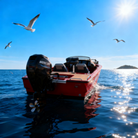 Bateau de pêche en aluminium de 5,5 m, yacht sportif léger, stable, personnalisable avec moteur
