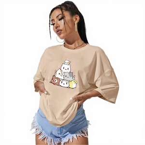 เสื้อยืดแขนสั้นลำลองผู้หญิง ผ้าฝ้าย 100% ระบายอากาศได้ดี ลายบาติก ตกแต่งด้วยผ้าปะติด  ทรงปกติ  ใส่ได้ทุกโอกาส  รุ่น Winter Custom  เป็นมิตรต่อสิ่งแวดล้อม - Product Image 2