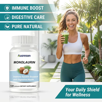 Ausreson OEM Capsules de Monolaurine Pure – Soutien Immunitaire, Santé Digestive, Compléments Alimentaires de Qualité Alimentaire, Vitalité, Végétaliennes