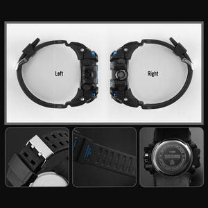 SKMEI 1155B Montre numérique de sport pour homme Affichage analogique-numérique étanche avec fermoir à boucle pour homme - Product Image 5