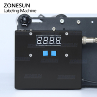 Machine d'étiquetage de bouteilles de vin rondes semi-automatique de bureau ZONESUN ZS-TB16P
