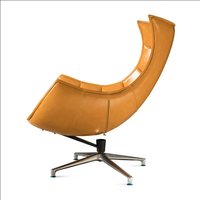 Fauteuil de salon en cuir véritable nordique, avec fonction de massage rafraîchissant, design contemporain, idéal pour appartement, villa, chambre, salon, hôtel, bureau