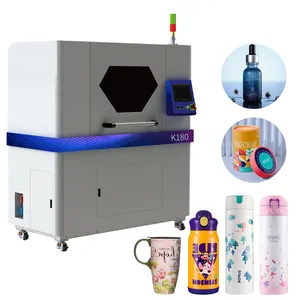 Kelier Printer Botol UV Silinder Bulat Kecepatan Super Tinggi Profesional dengan 4 Kepala untuk Kaleng Cangkir Botol Air