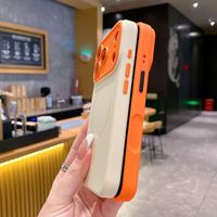Nouvelle coque en silicone liquide mat à contraste de couleur avec motif animal pour iPhone 16 Pro Max, magnétique et résistante aux chutes