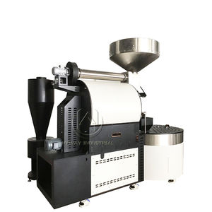 HW-60kg Dubbele Trommel Gietijzeren RVS Gas Hetelucht Verwarming Commerciële Koffiebranders Koffiebonen Koffiebrandermachine - Product Image 3