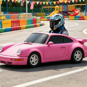 Go Kart Eléctrico Retro Rosa Personalizable con Motor sin Escobillas de 2500w72v, Ideal para Pistas de Karting, Campamentos y Zonas Turísticas - Product Image 1