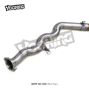 Tubos medios de igual longitud OEM para BMW M3/M4 G80/G82 3,0 T 2021-2022 Sistema de escape de acero inoxidable Resonador dual - Product Image 5