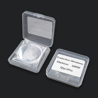 Lentille de protection en silice fondue 34x5mm pour laser, pièces détachées pour machine de découpe laser à fibre, plusieurs tailles disponibles
